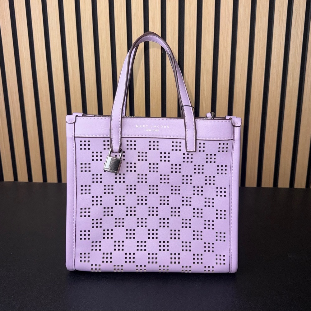 Marc Jacobs Lavender Perforated Satchel